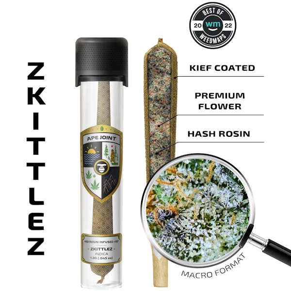 APE Zkittlez , Prerolls Hash Rosin Hash Hole 1.3g