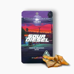 1738795759-crown-shatter-sourdiesel-2025.jpg Crown Genetics Sour Diesel Shatter 1g