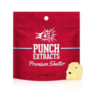 1750352839-blueberry_muffin.jpg Punch Edibles Blueberry Muffin Bho Shatter 1g
