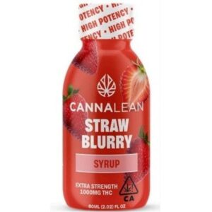Cannalean Strawblurry (Strawberry) THC Syrup 1000mg