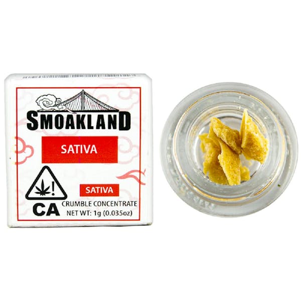 1775220264-1711140254-crumble_sativa.jpg Smoakland Orange Sunset Live Resin Crumble 1g