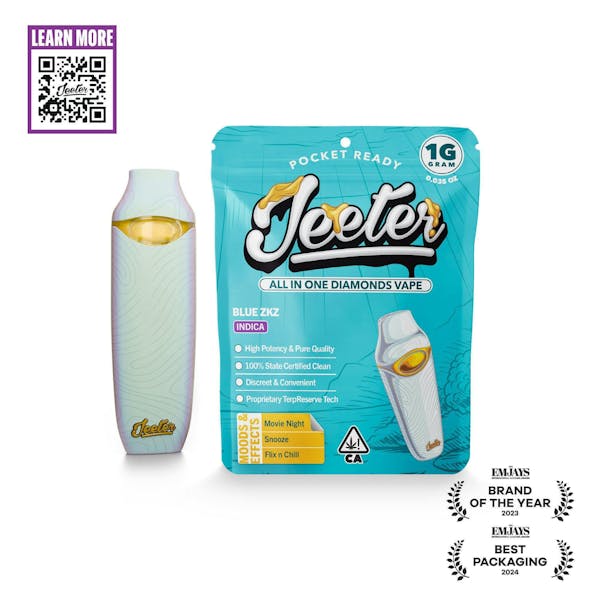 Jeeter Blue ZKZ Diamonds Disposable 1g