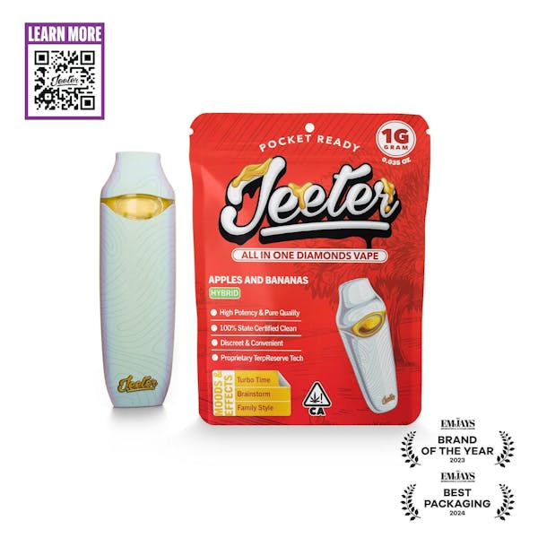 Jeeter Apples and Bananas Diamonds Disposable 1g