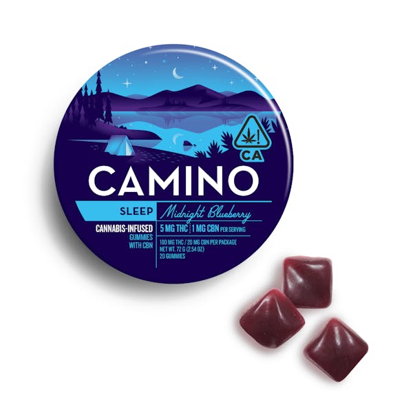 1777052018-download.jpg Camino Midnight Blueberry Gummies Gummies 100mg 20ct