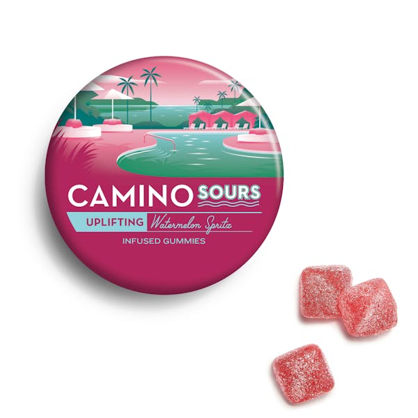 Camino Watermelon Spritz Sours Gummies 100mg 10ct