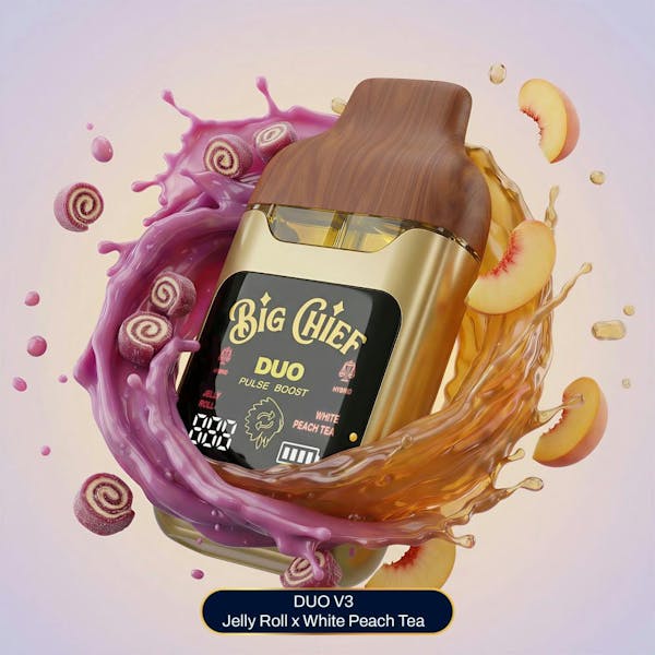 1777389053-442710913_jelly_roll_white_peach_tea.jpg Big Chief Jelly Roll x White Peach Tea V2 Liquid Diamonds Disposable 2g
