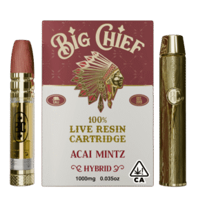 Big Chief Acai Mintz Live Resin Cartridge 1g