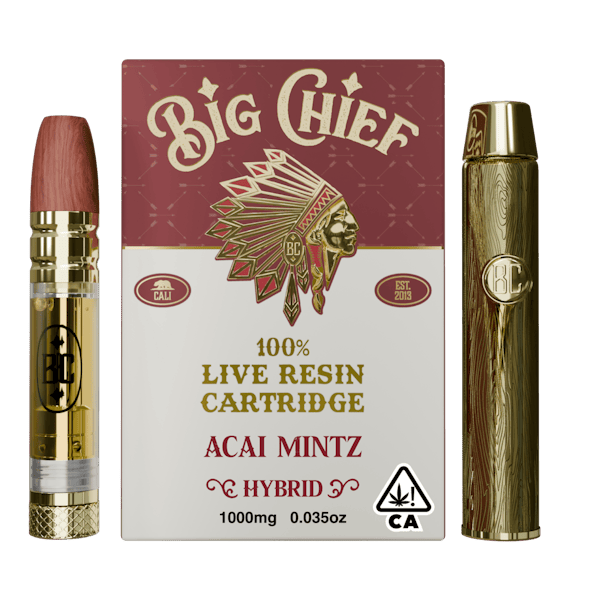 Big Chief Acai Mintz Live Resin Cartridge 1g