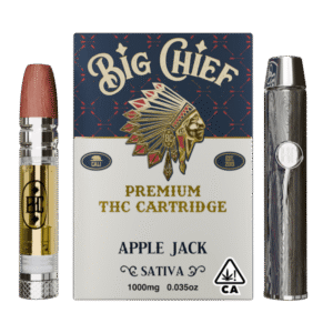 1777389060-1758735340-applejack-bk-2025.png Big Chief Apple Kush Cartridge and Battery Kit 1g