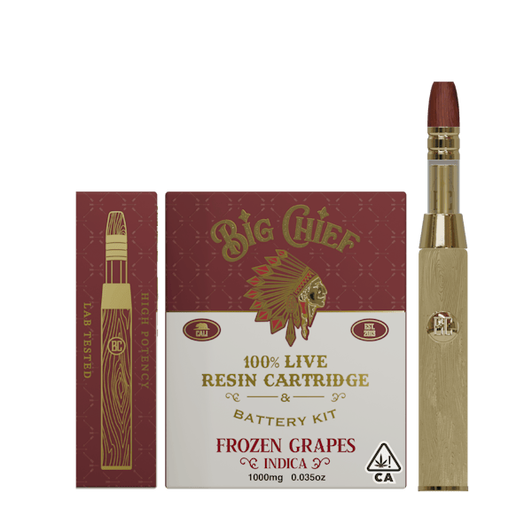 Big Chief Frozen Grapes Live Resin Cartridge 1g