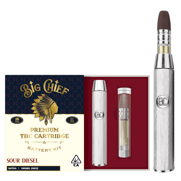 Big Chief Sour Diesel Cartridge and Battery Kit 1g