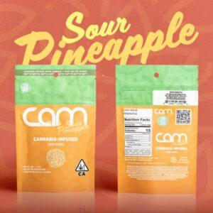 Cam Sour Pineapple Gummies Gummies 100mg 10ct