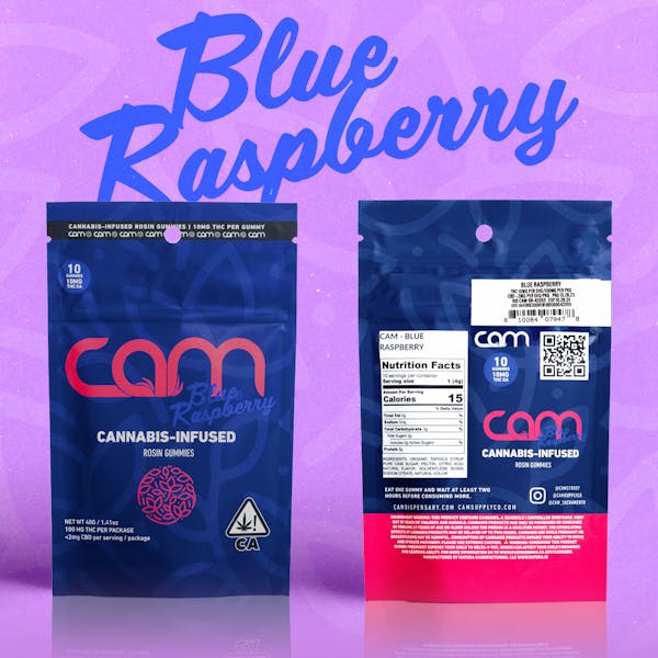 Cam Blue Raspberry Gummies Gummies 100mg 10ct