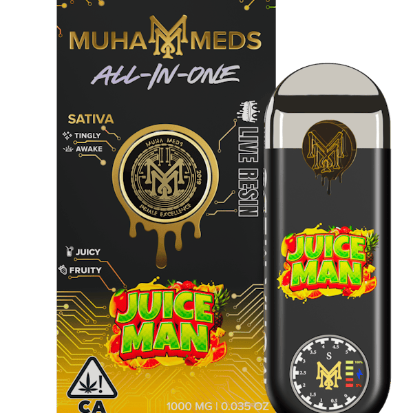 Muha Meds Juice Man Live Resin Disposable 1g