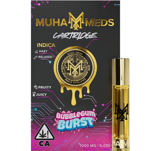 Muha Meds Bubblegum Burst Cartridge 1g