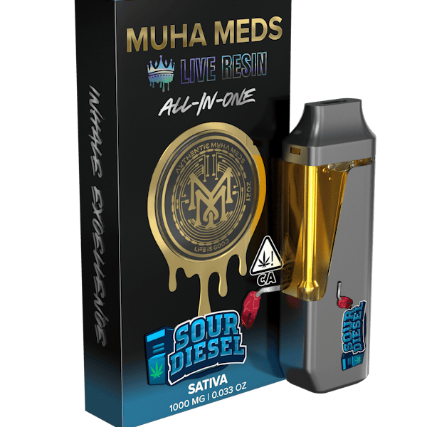 1779995203-1779459245-1778794097-5374837_1750370905-ca_dispo_allinone_lr_sourdiesel_45_v1.png Muha Meds Sour Diesel Live Resin Disposable 1g