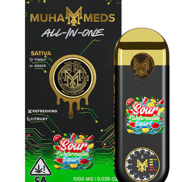 Muha Meds Sour Watermelon Squirt Disposable 1g