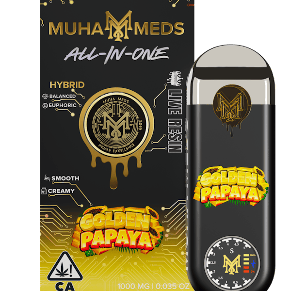 1779995209-1779459231-1778794108-download.png Muha Meds Golden Papaya Live Resin Disposable 1g