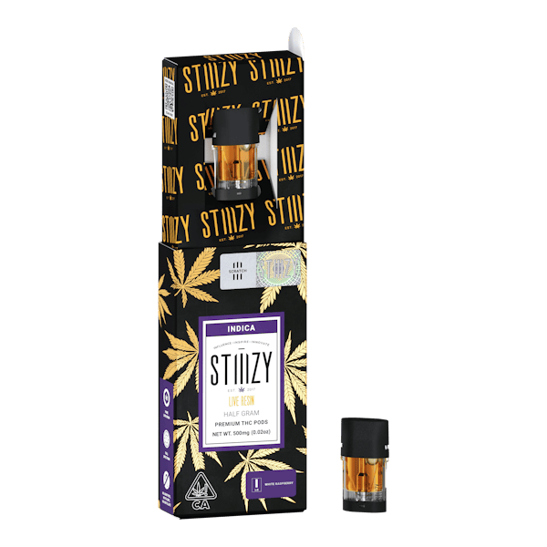 Stiiizy White Raspberry Live Resin Pod 0.5g